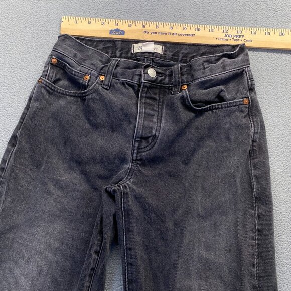 Madewell  Jeans Womens Size 24P  Black Denim Jeans - Picture 4 of 10